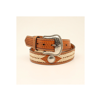 Nocona Nocona Basketweave Conch Belt