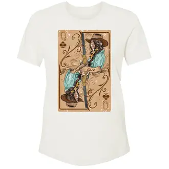 Hooey Hooey Lady Luck S/S Tshirt - Cream