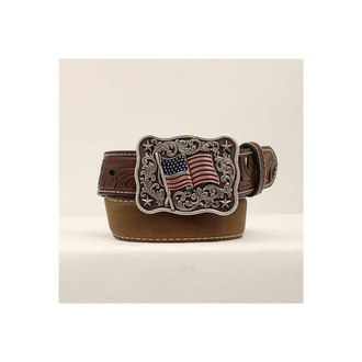 Nocona Nocona American Flag Buckle Belt