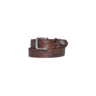 Gingerich Gingerich Croc Print Leather Belt