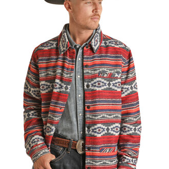 Rock and Roll Rock And Roll Shirt Jacket - Aztec Stripe