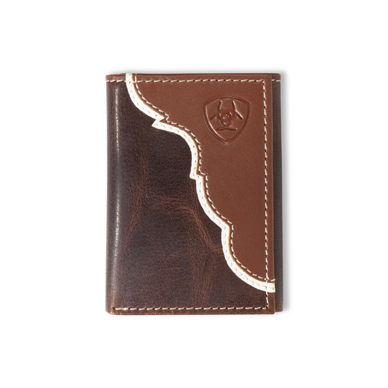 Ariat Ariat Two Toned Shield Logo Trifold Wallet