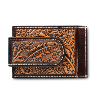 Ariat Ariat Feather Embossed Money Clip