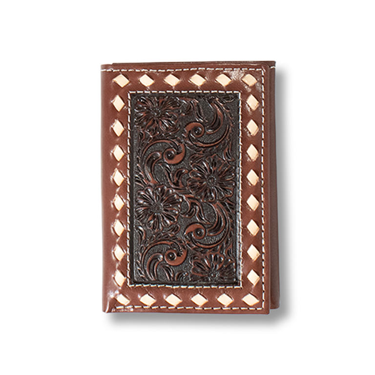 Ariat Ariat Floral Embossed Trifold Wallet