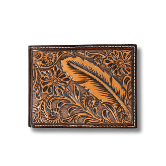 Ariat Ariat Feather Embossed Bifold Wallet
