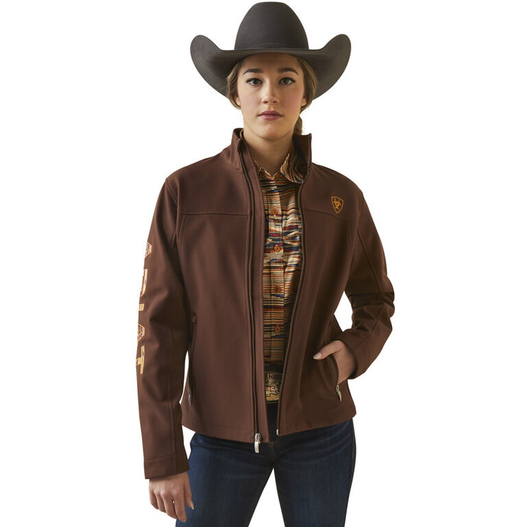 Ariat Ariat Team Logo Softshell Chimayo Jacket - Shaved Chocolate