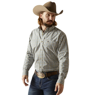 Ariat Ariat Pro Blake Classic L/S Shirt - White/Green Plaid