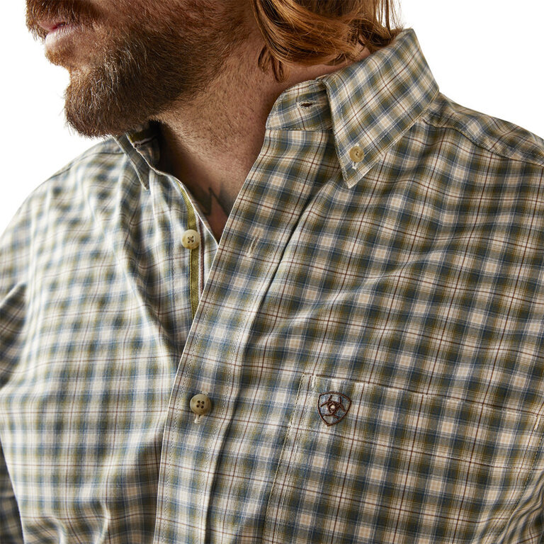 Ariat Ariat Pro Blake Classic L/S Shirt - White/Green Plaid