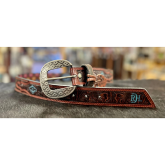 Red Dirt Hat Co Red Dirt Hat Co Tooled Billets With Turquoise Accent Belt