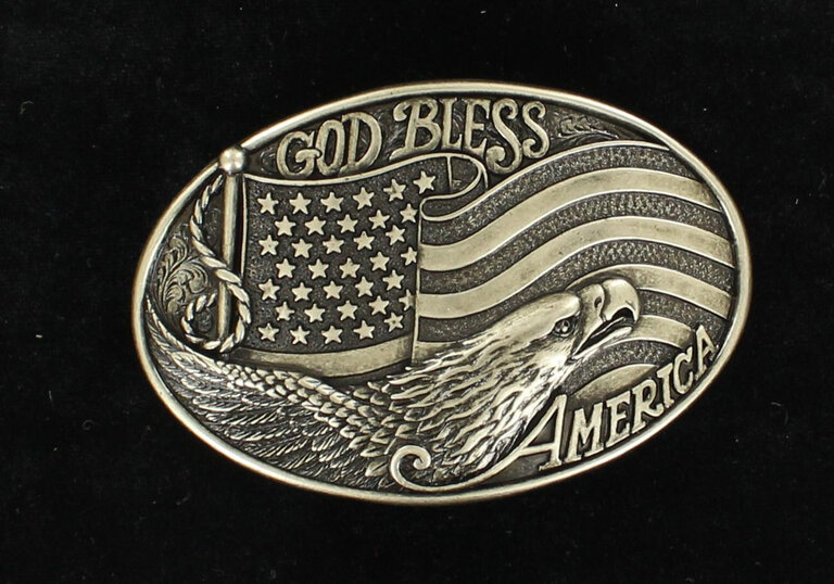 Nocona Nocona God Bless America Oval Buckle