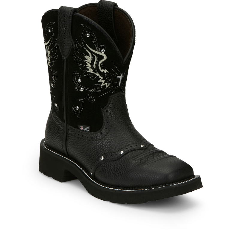 Justin Justin Mandra 8" Western Boot - Black