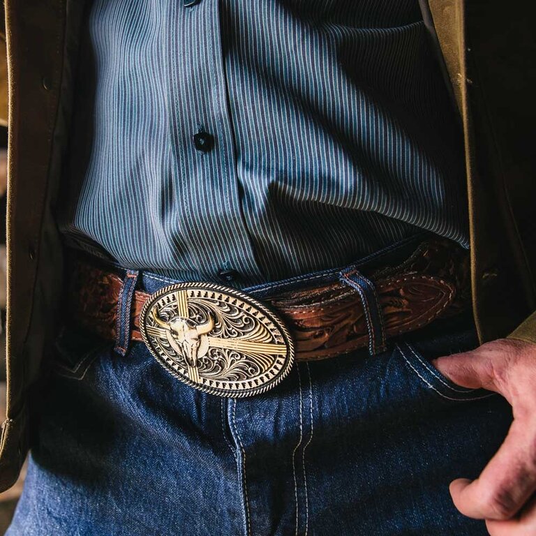 Montana Silversmiths Montana Silversmiths Buffalo Crest Buckle