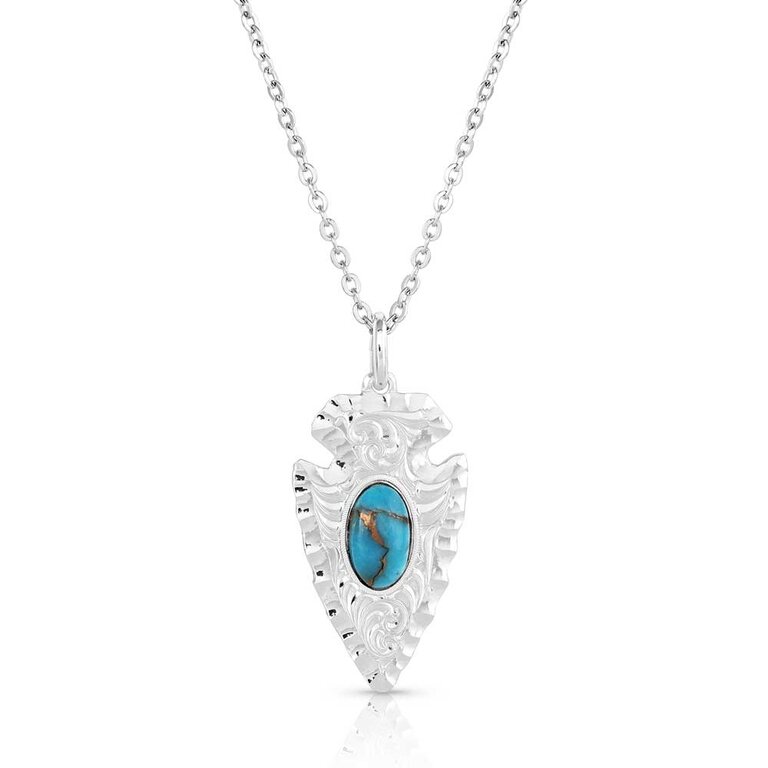 Montana Silversmiths Montana Silversmiths Silver Arrowhead Turquoise Necklace