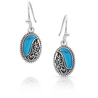 Montana Silversmiths Montana Silversmiths Turquoise Tide Earrings