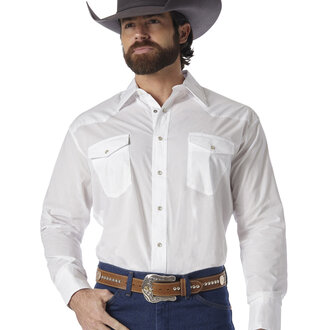 Wrangler Wrangler Dress Western L/S Snap - White
