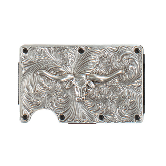 3D 3D Utility Wallet - Silver Longhorn