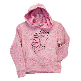 Cowgirl Hardware Cowgirl Hardware Blaze Horse Speckle Fleece Hoodie - Pink - Infant/Toddler