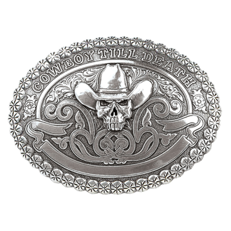 Crumrine Crumrine Cowboy Til Death Oval Buckle