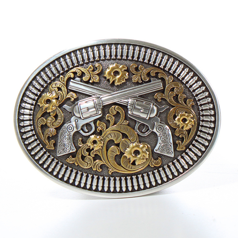 Nocona Nocona Revolver Oval Buckle