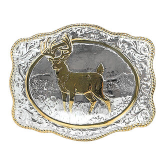 Crumrine Crumrine Deer Gold/Silver Buckle