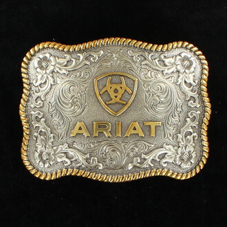 Ariat Ariat Gold Rope Edge Logo Buckle