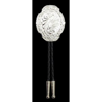 Silver Strike Silver Strike Etched Bolo Tie