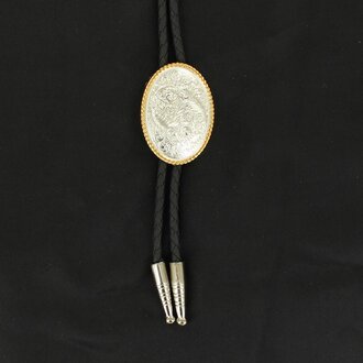 Double S Double S Bolo Silver With Gold Edge