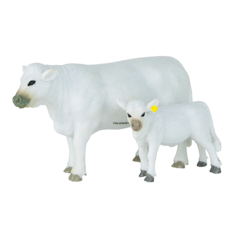 Big Country Toys Charloais Cow And Calf