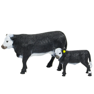 Big Country Toys Big Country Toys Black Baldy Cow And Calf