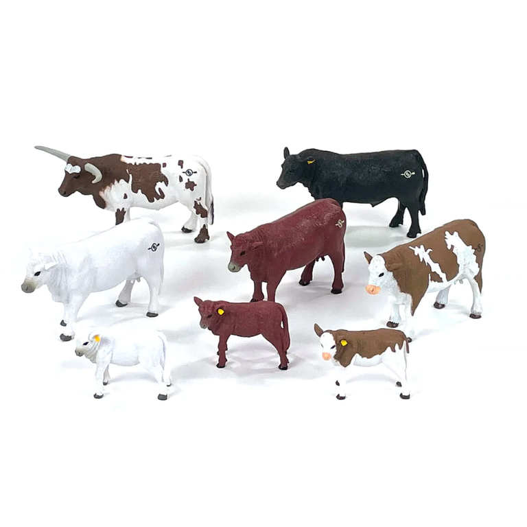 Big Country Toys Cattle Set - 8 Piece