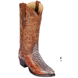 Los Altos Los Altos Python Boots - Rustic Cognac