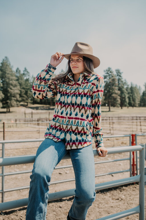 Outback Trading Co Outback Eleanor Big Shirt - Multi/Tan