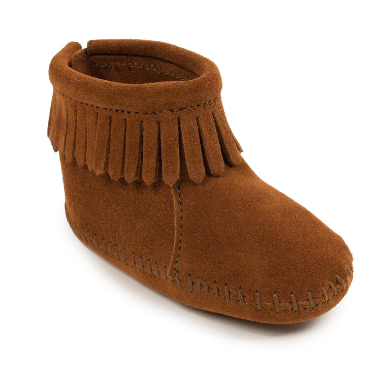 Minnetonka Minnetonka Back Strap Bootie - Brown