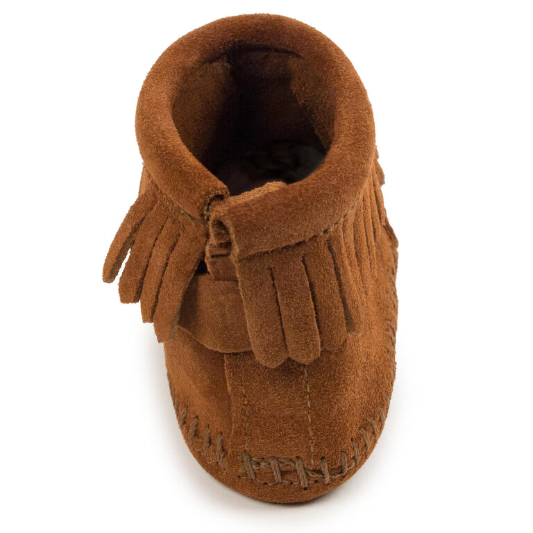 Minnetonka Minnetonka Back Strap Bootie - Brown