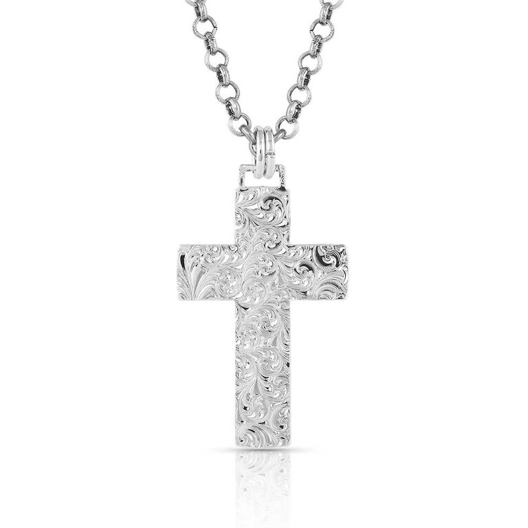 Montana Silversmiths Montana Silversmiths Diamond Rio Cross Necklace