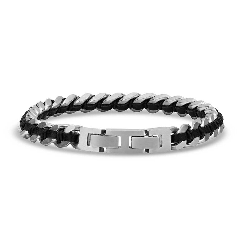 Montana Silversmiths Montana Silversmiths Wrapped In Leather Light Bracelet