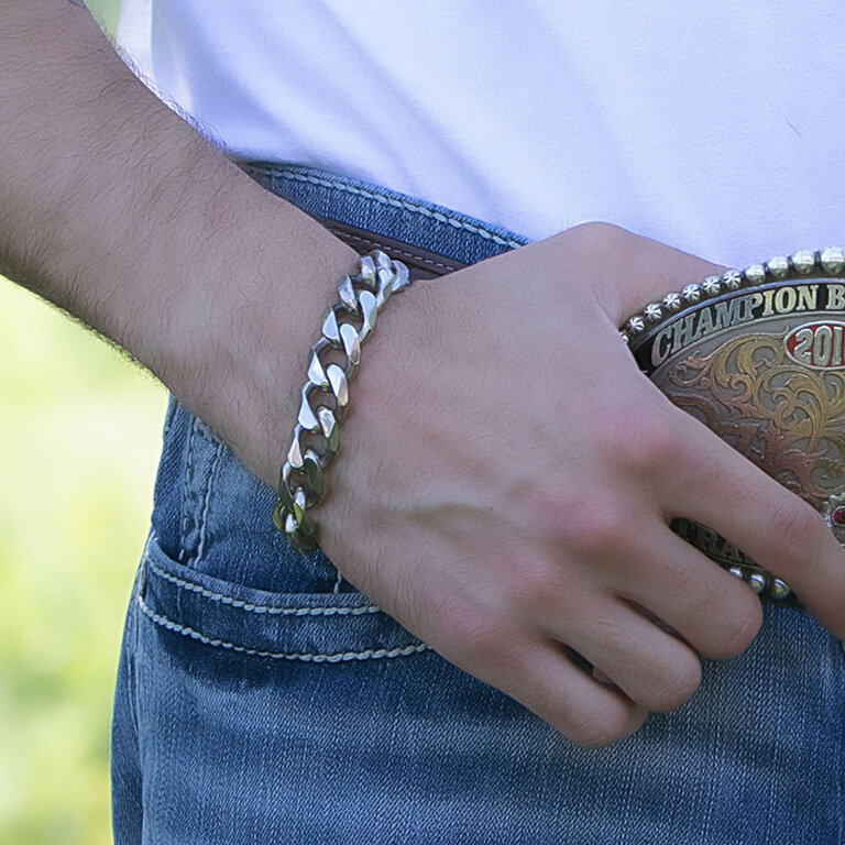 Montana Silversmiths Montana Silversmiths Cuban Link Silver Bracelet