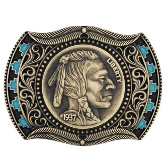 Montana Silversmiths Montana Silversmiths Attitude Buffalo Nickel Buckle