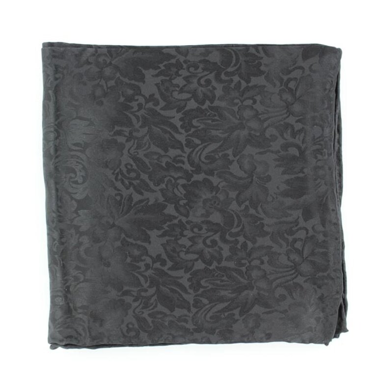 M&F Silk Jacquard Wild Rag - Black