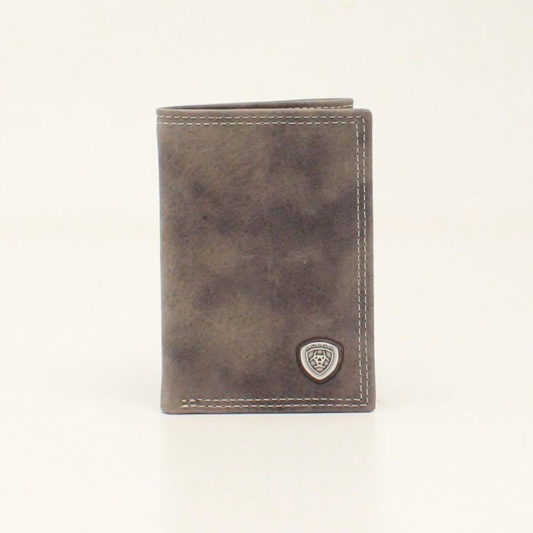 Ariat Ariat Shield Trifold Wallet - Grey