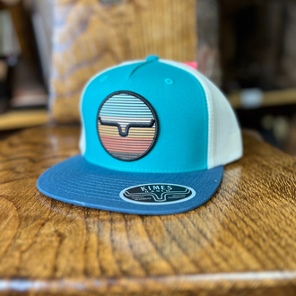 Kimes Kimes The Graduate Trucker Cap - Teal/Tan