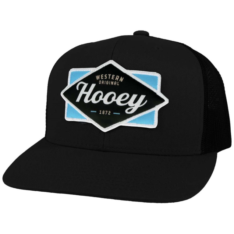 Hooey Hooey Diamond 6 Panel Trucker  - Black