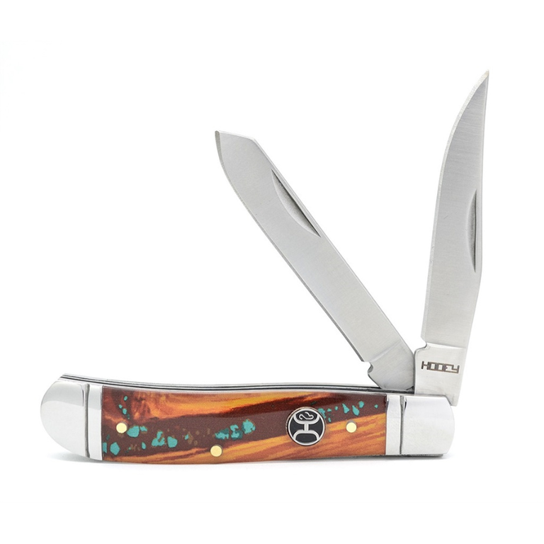 Hooey Hooey Large Trapper Knife - Turquoise