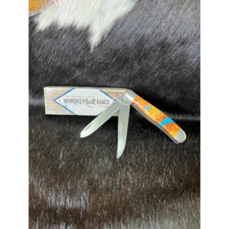 Whiskey Bent Whiskey Ranch Turquoise River Trapper Knife