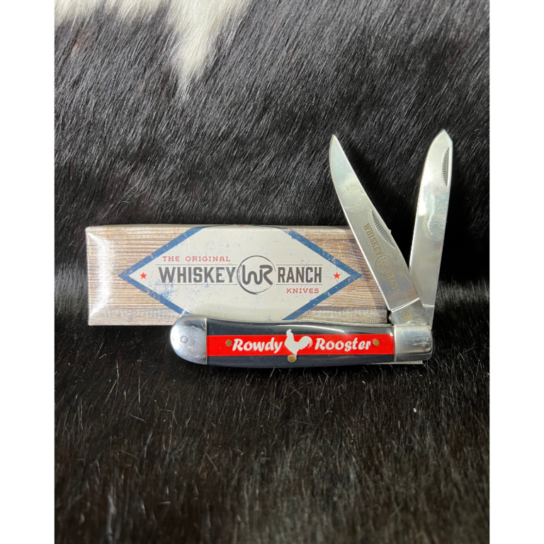 Whiskey Bent Whiskey Ranch Rowdy Rooster Trapper Knife
