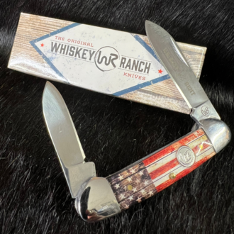 Whiskey Bent Whiskey Ranch Patriot Canoe Knife