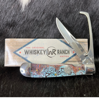 Whiskey Bent Whiskey Ranch Tooled Country Hoofpick With Clip Knife