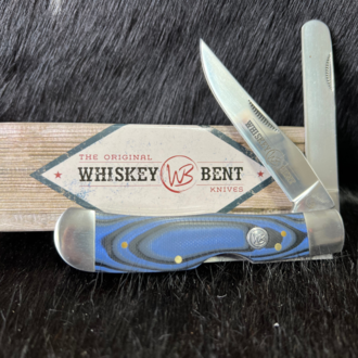 Whiskey Bent Whiskey Bent Blue Burst Trapper Bullcutter Knife