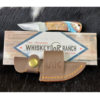 Whiskey Bent Whiskey Ranch Turquoise River Mini Skinner Knife