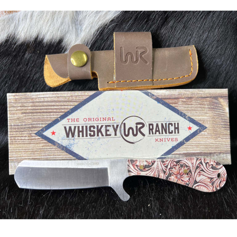 Whiskey Bent Whiskey Ranch Ram Horn Bullcutter Knife
